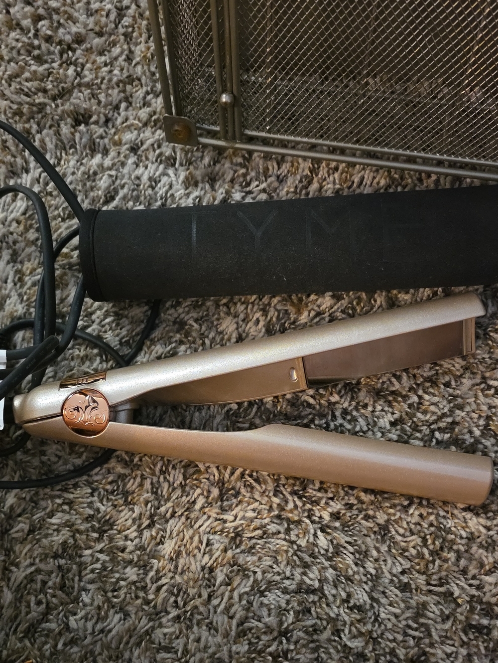 Tyme 2-in-1 Hair Straightener And Curler. Heats In Less Then A Minute. Rose-gold